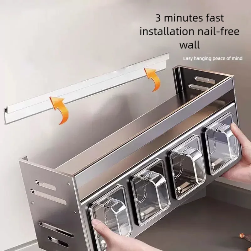 Minimalist Wall-Mounted Spice Rack