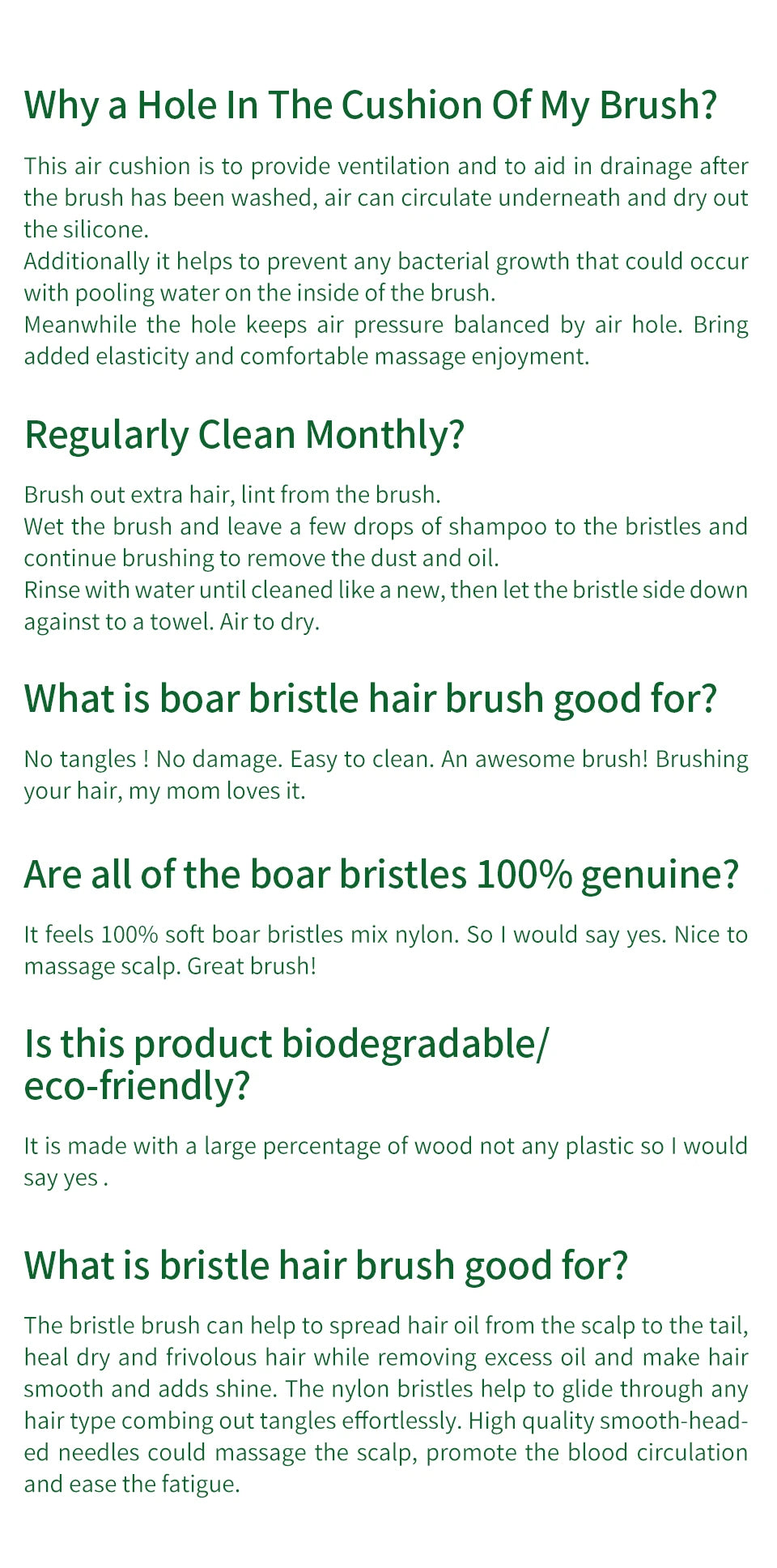 Bamboo Wide-Tooth Scalp Massage Hair Comb