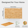 Bamboo Bath Mat — Rollable Wooden Slat Design
