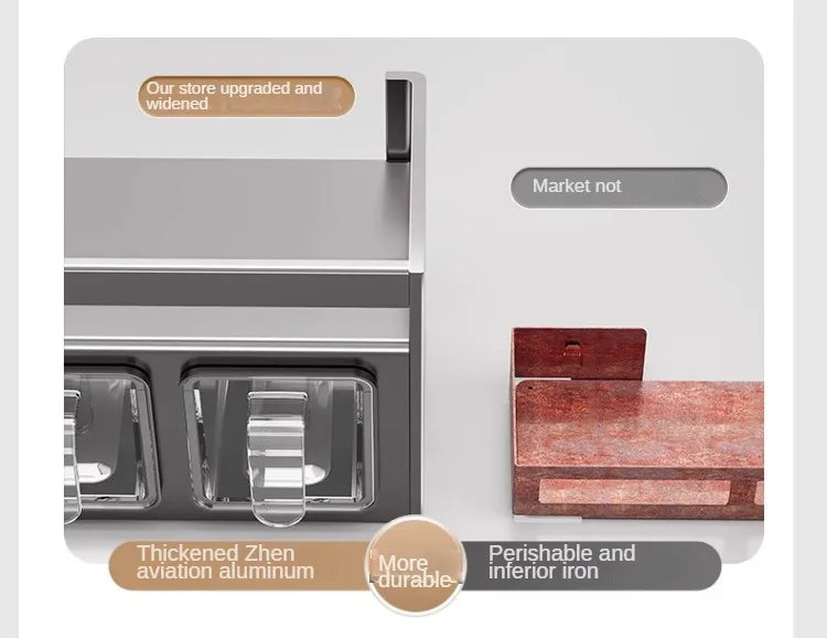 Minimalist Wall-Mounted Spice Rack