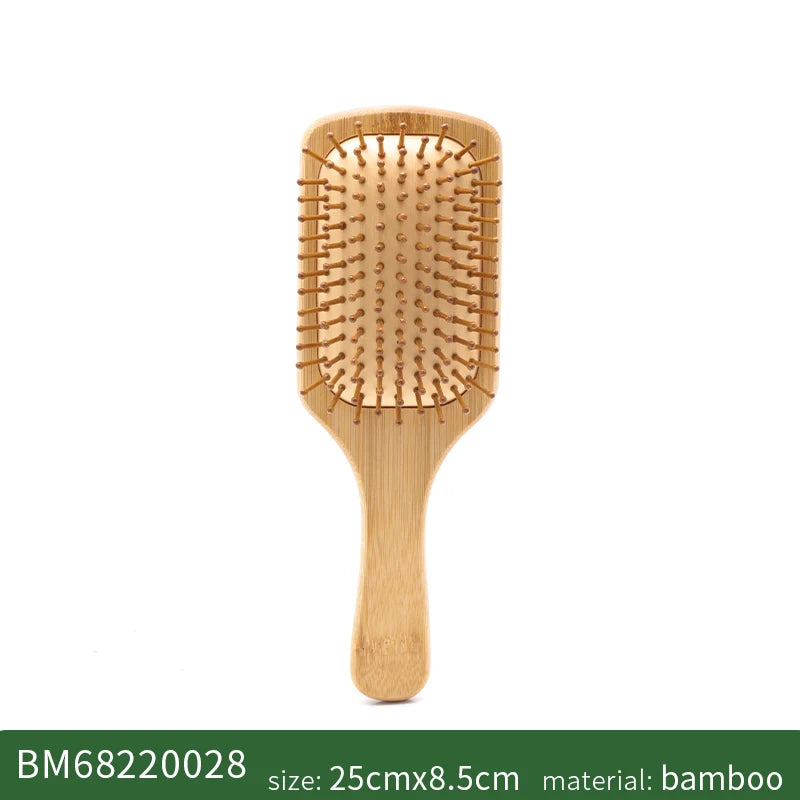 Bamboo Wide-Tooth Scalp Massage Hair Comb