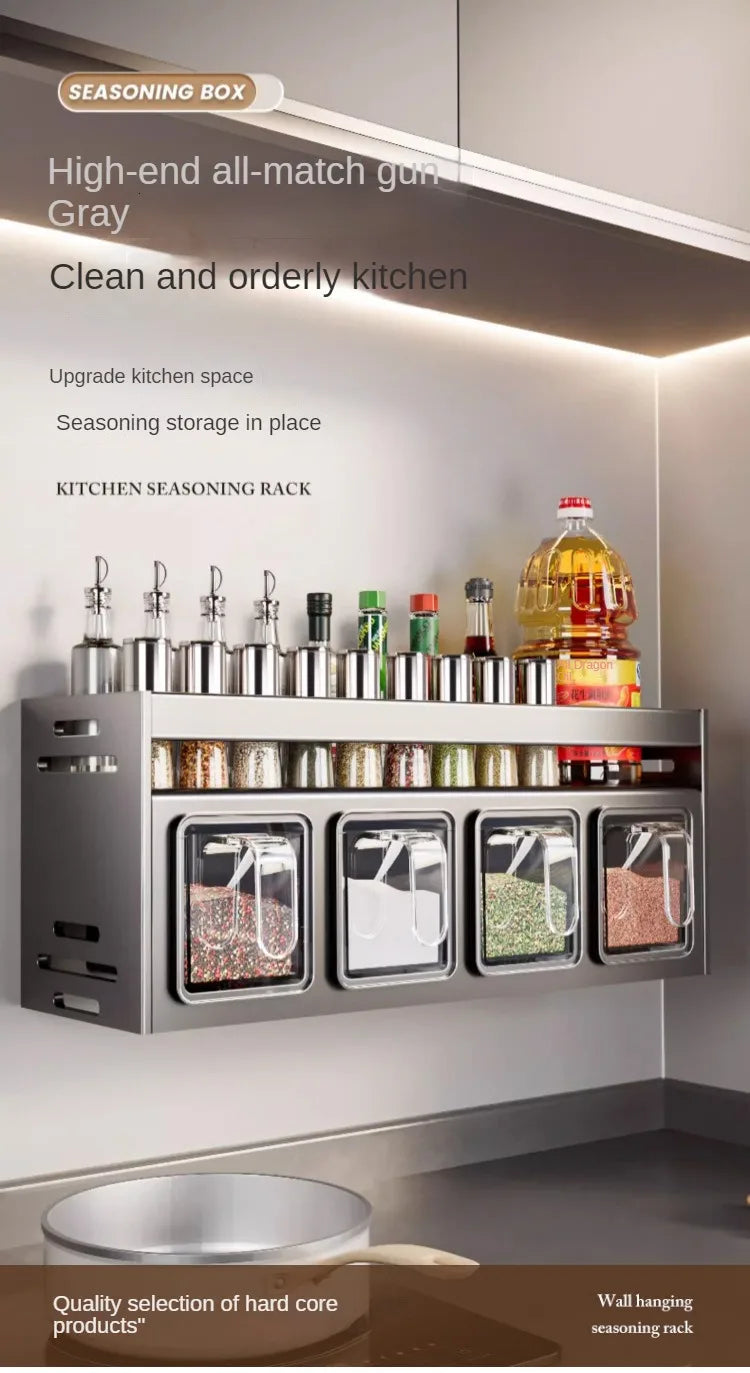 Minimalist Wall-Mounted Spice Rack