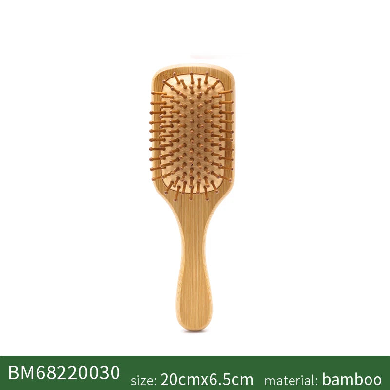 Bamboo Wide-Tooth Scalp Massage Hair Comb