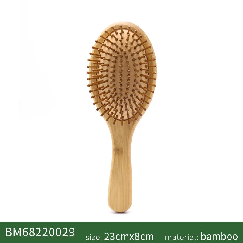 Bamboo Wide-Tooth Scalp Massage Hair Comb