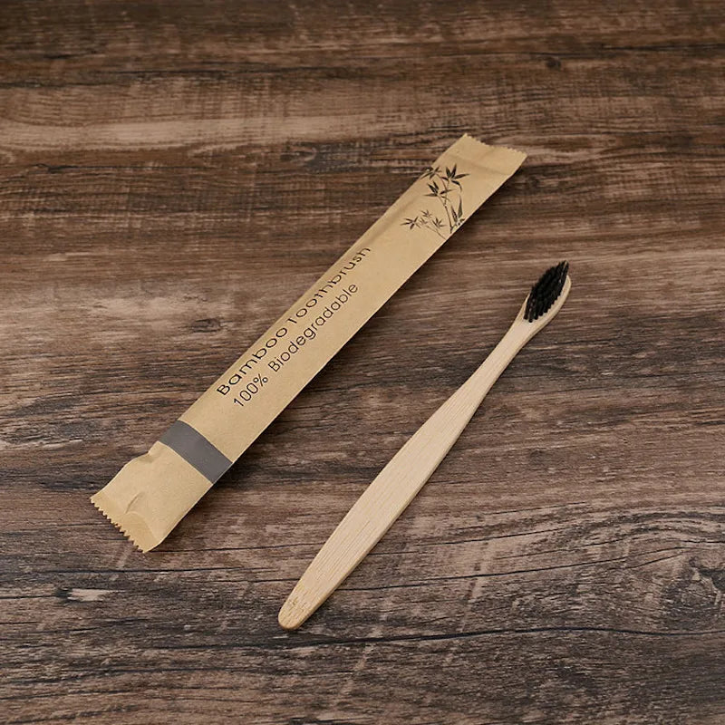Eco Bamboo Toothbrushes — Pack of 8 or 12
