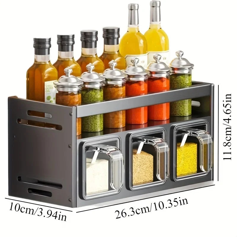 Minimalist Wall-Mounted Spice Rack
