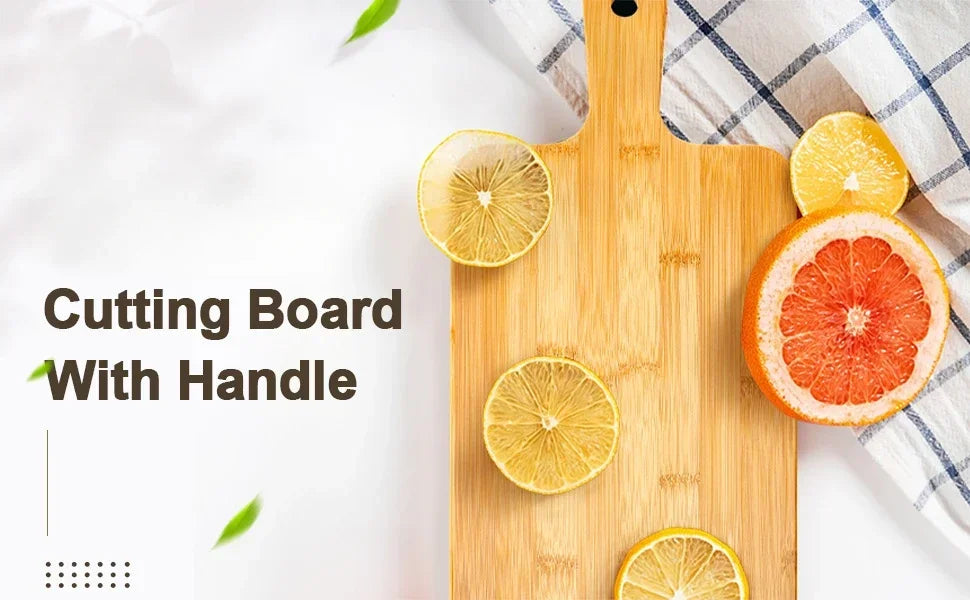 Bamboo Cutting & Serving Board with Handle