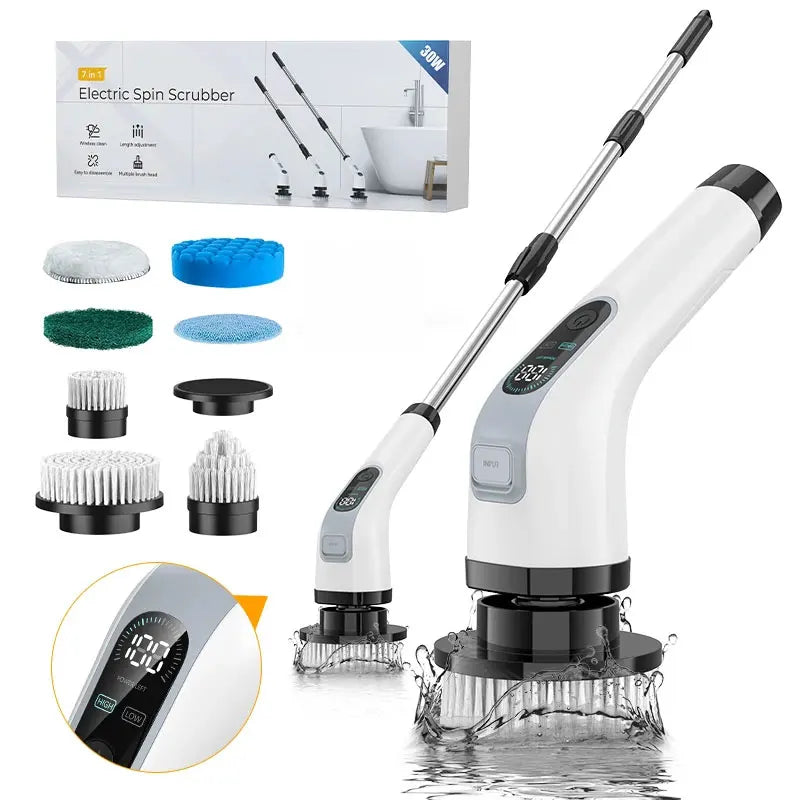 7-in-1 Cordless Electric Spin Cleaning Brush