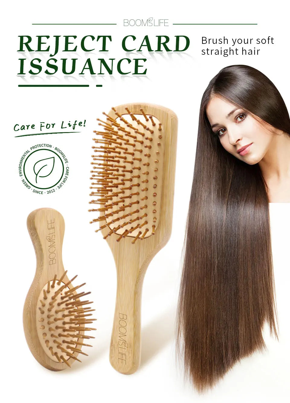 Bamboo Wide-Tooth Scalp Massage Hair Comb