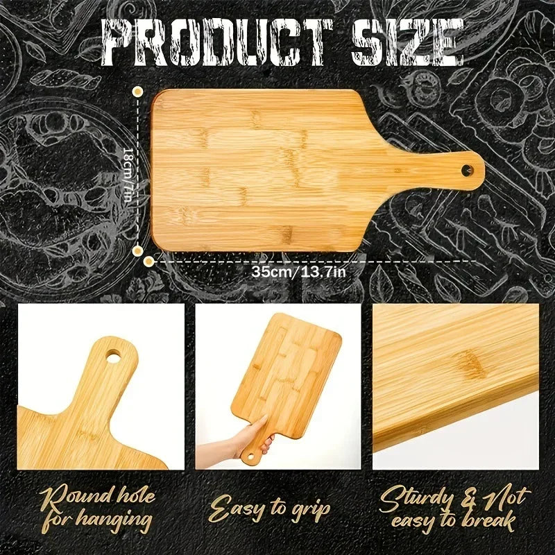 Bamboo Cutting & Serving Board with Handle