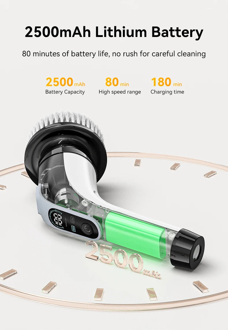7-in-1 Cordless Electric Spin Cleaning Brush