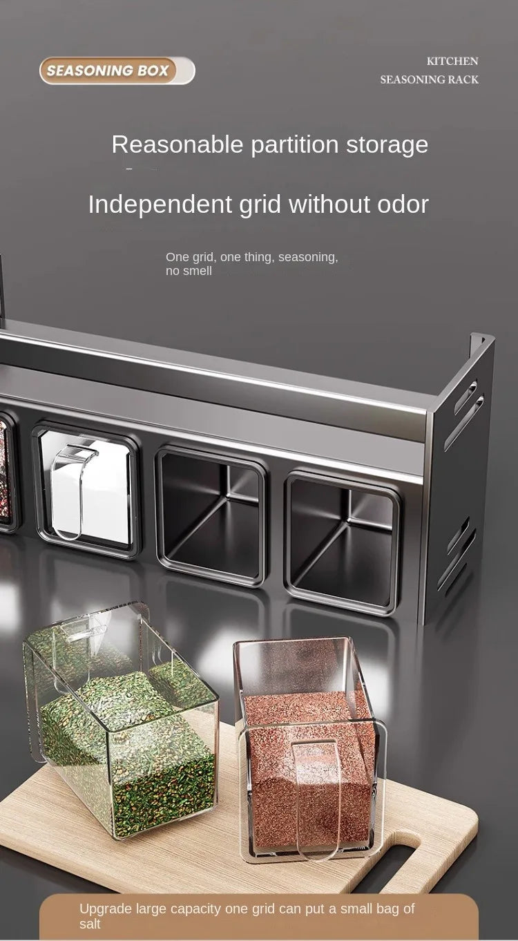 Minimalist Wall-Mounted Spice Rack