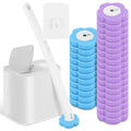 Disposable Toilet Brush Cleaning Kit — Long Handle & Wall Mount